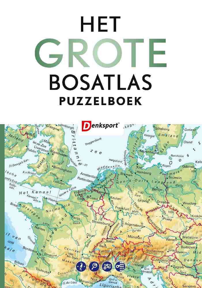 Het grote Bosatlas Puzzelboek van Denksport