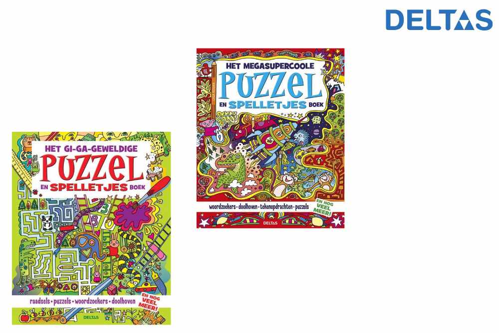 Het megasupercoole puzzel- en spelletjesboek