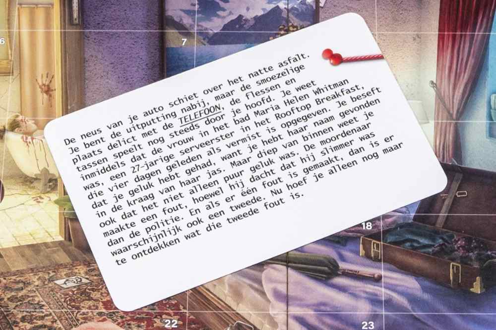 Bewijskaartjes van Crime Scene Brooklyn 2002