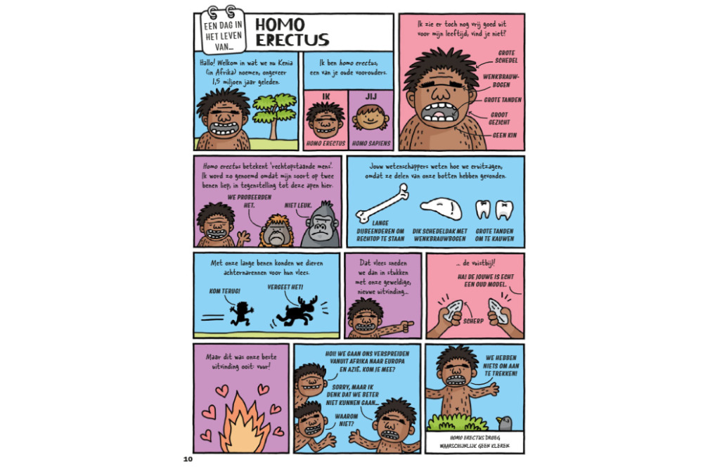 Een bladzijde uit: Een dag in het leven van ... 