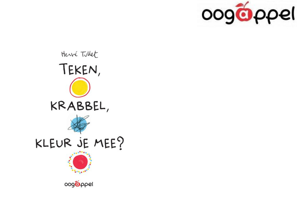 Teken, krabbel, kleur je mee? van Hervé Tullet